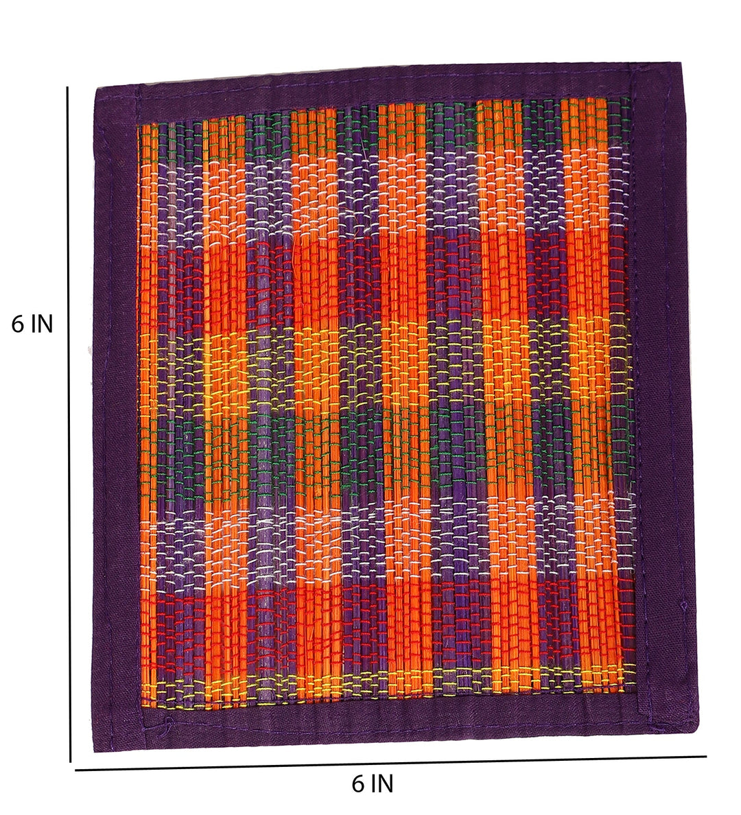 Bamboo Dining Mats - Multi Purple (Set of 13)