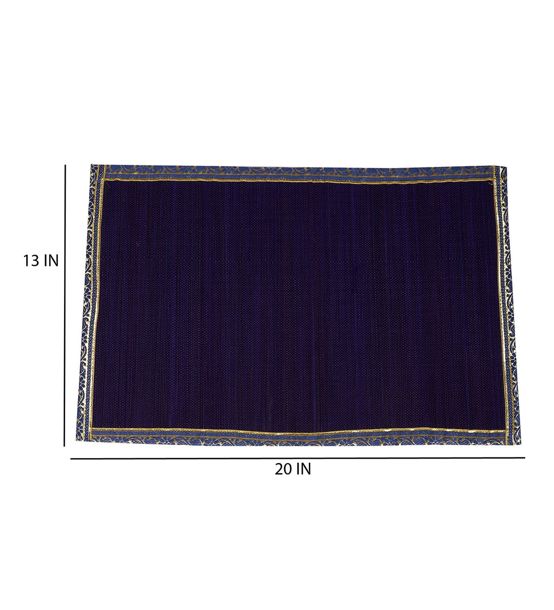 Bamboo Dining Mats - Purple (Set of 13)