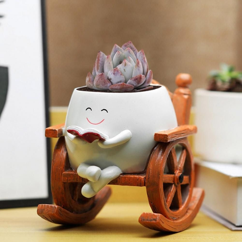 Seat of Stories Ceramic Planter | Aesthetic Mini Plant Pot for Home Decor – ArteCasa