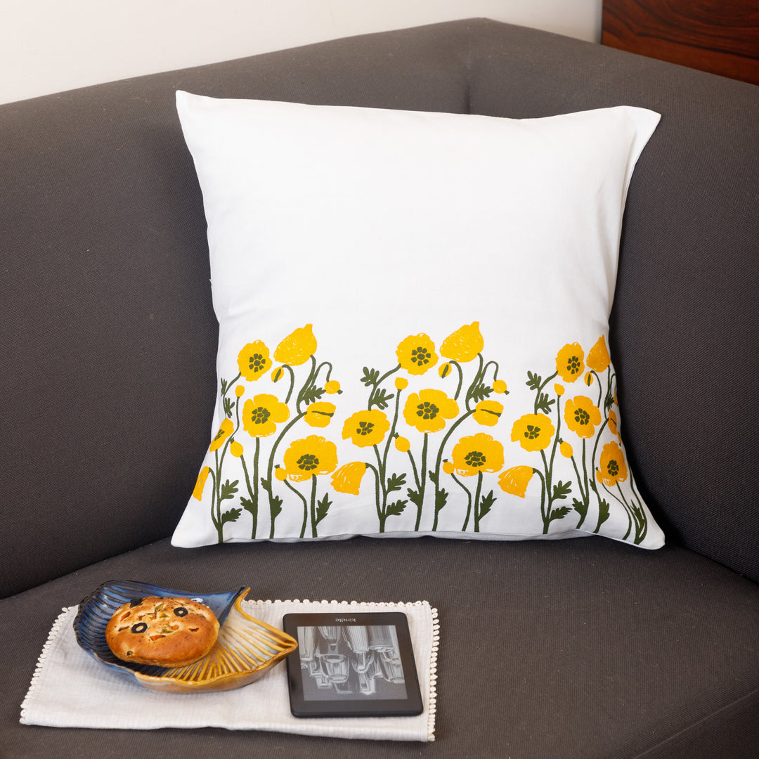 Pravaah Bahaar recycled cotton cushion