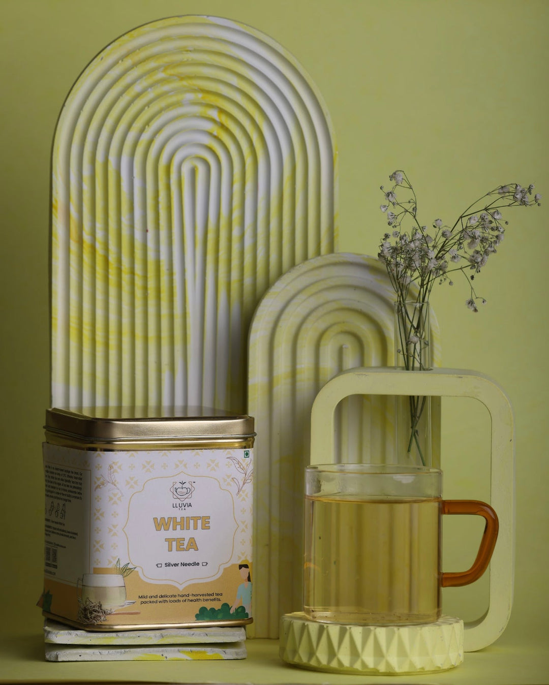 Lluvia Tea Silver Needles White Tea | Handplucked Antioxidants (50gm)