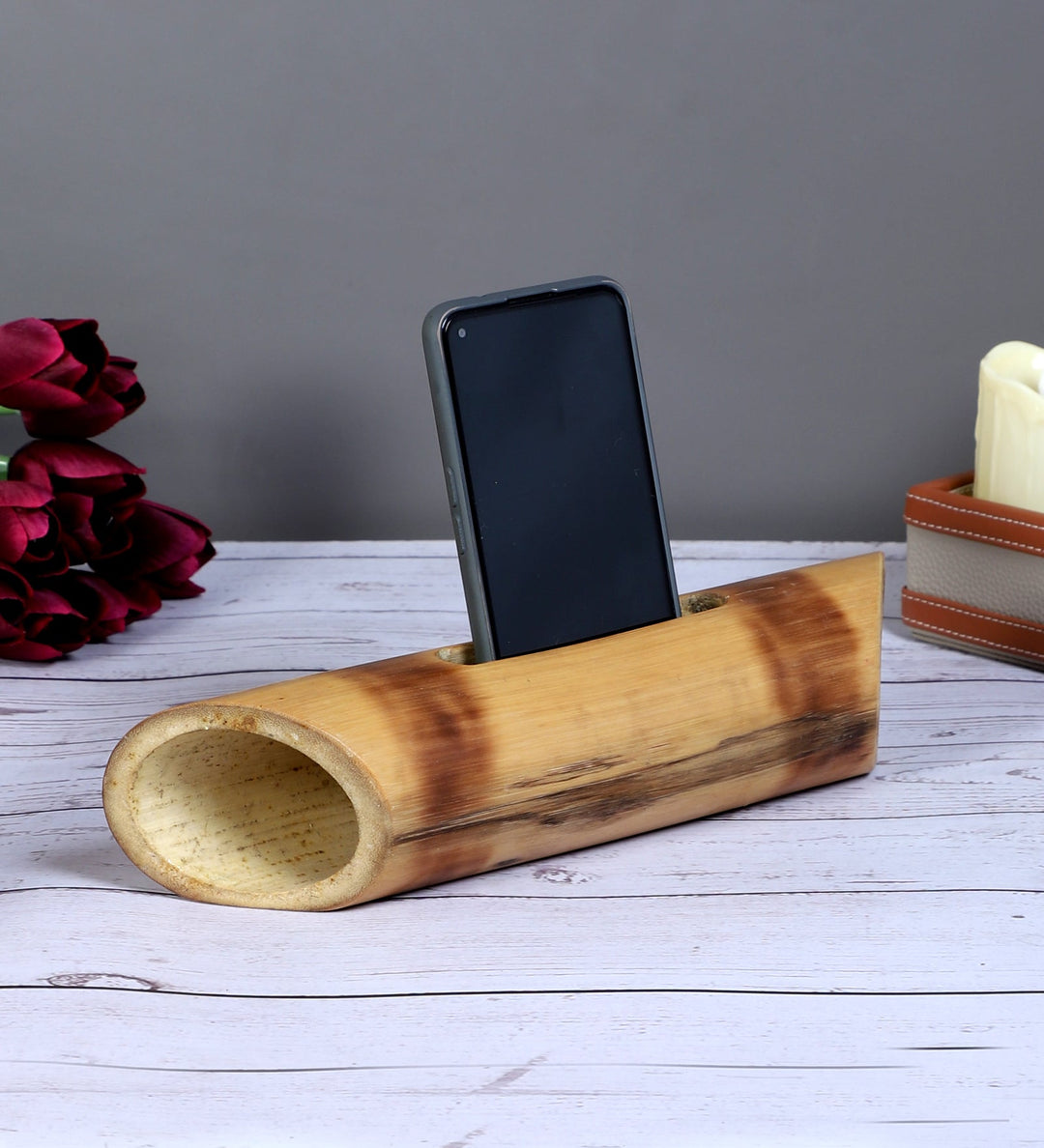 Silpakarman Natural Bamboo Work Set | Laptop Stand & Amplifier