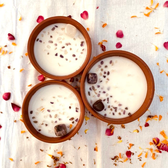 Pravaah Nalika indoor outdoor candles | 5 wick and 7 wick | citronella and peppermint