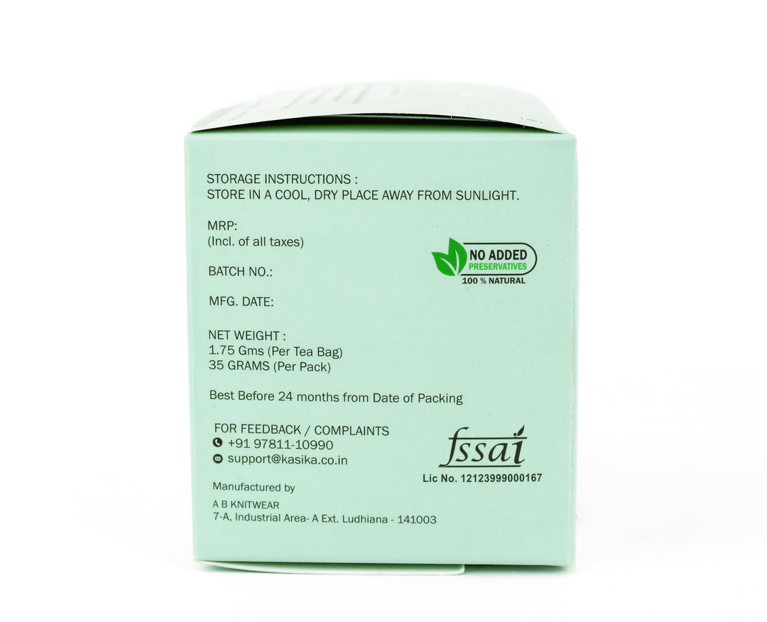 Kasika Pure Green Tea Leaves in Pyramid Tea