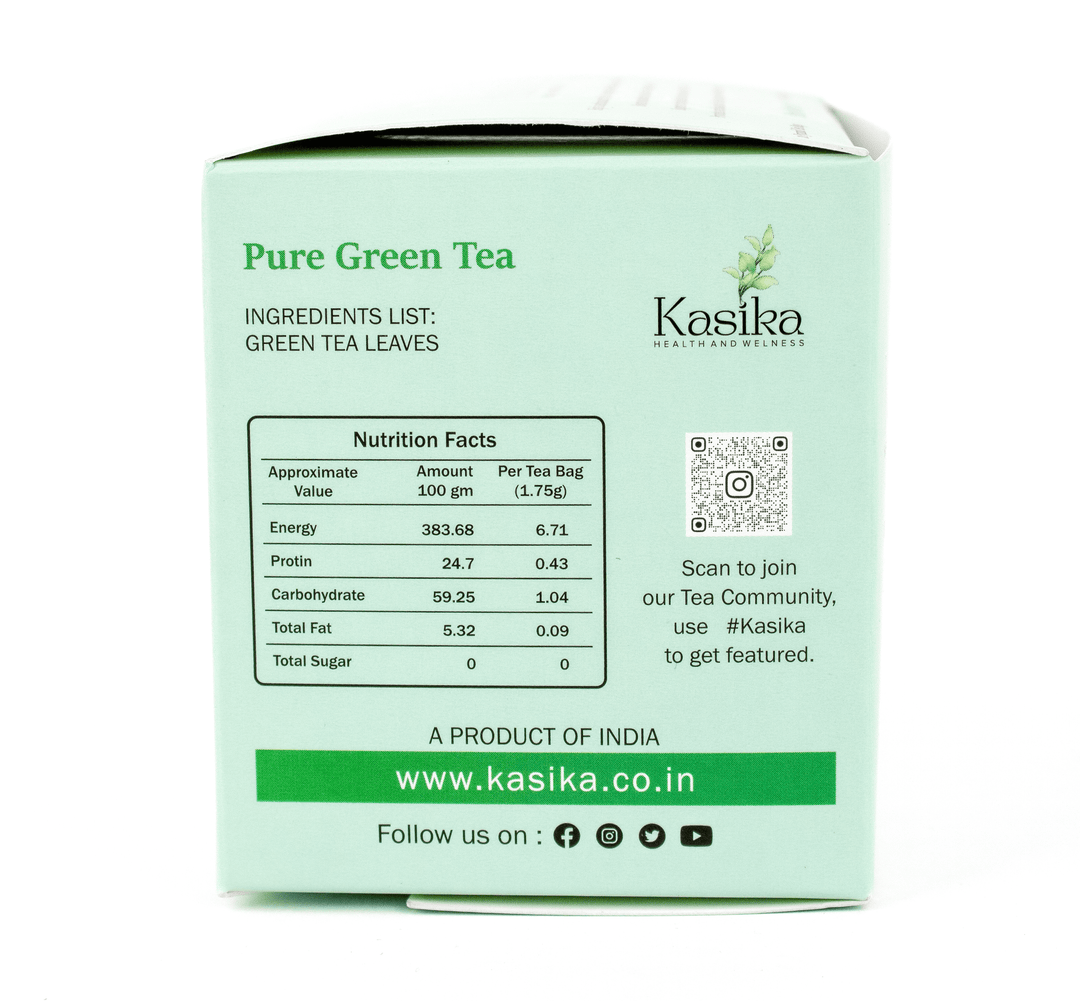Kasika Pure Green Tea Leaves in Pyramid Tea
