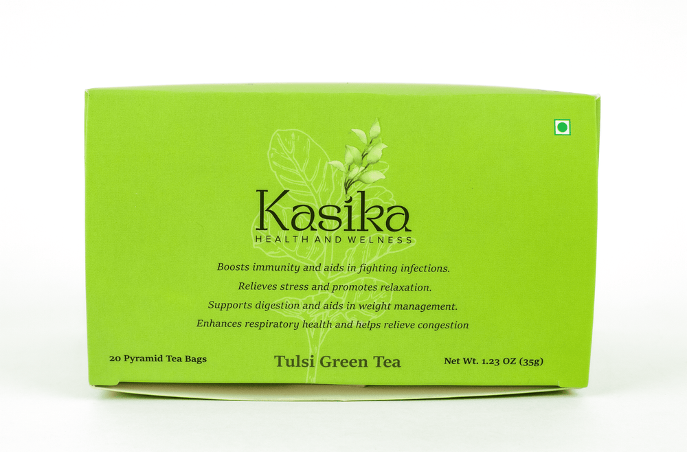 Kasika Tulsi Green Tea in Pyramid Tea