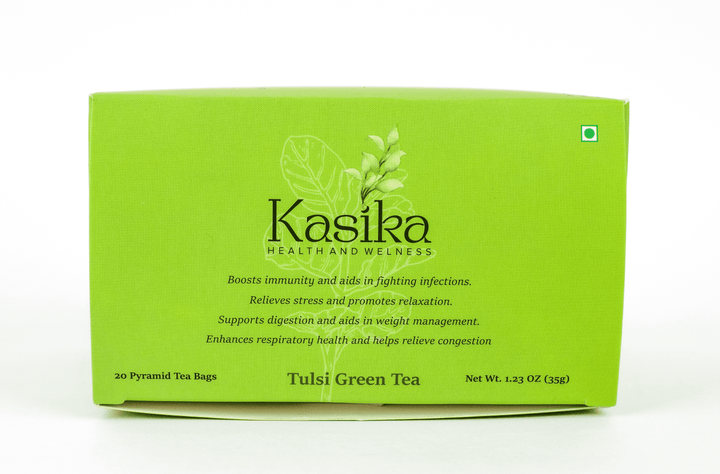Kasika Tulsi Green Tea in Pyramid Tea