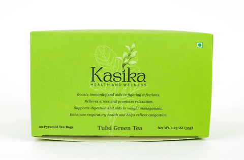Kasika Tulsi Green Tea in Pyramid Tea