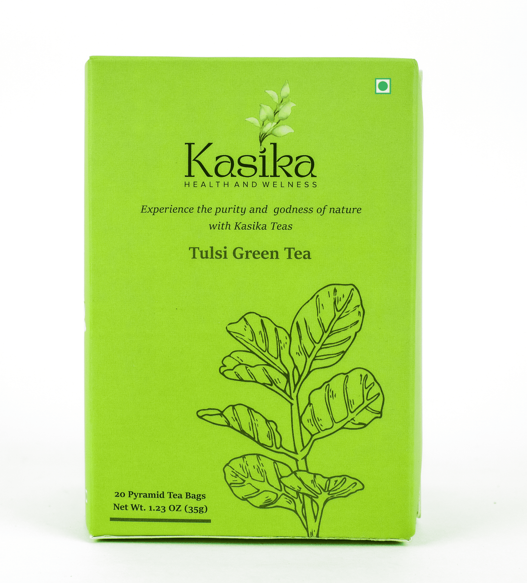 Kasika Tulsi Green Tea in Pyramid Tea