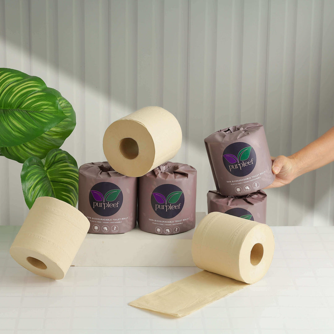 Purpleef Bamboo Toilet Rolls | TrueFiber + FREE Facial tissue