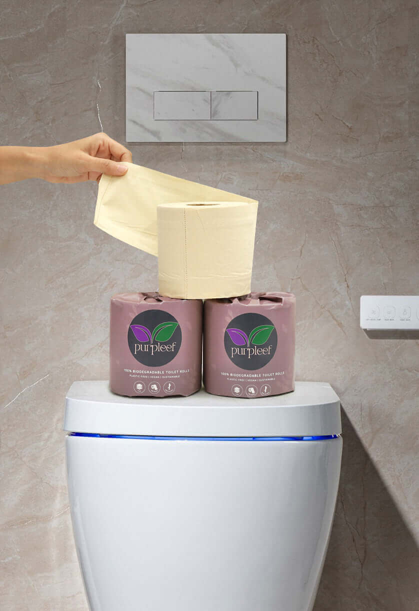 Purpleef Bamboo Toilet Rolls | TrueFiber + FREE Facial tissue