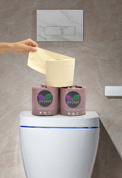 Purpleef Bamboo Toilet Rolls | TrueFiber + FREE Facial tissue