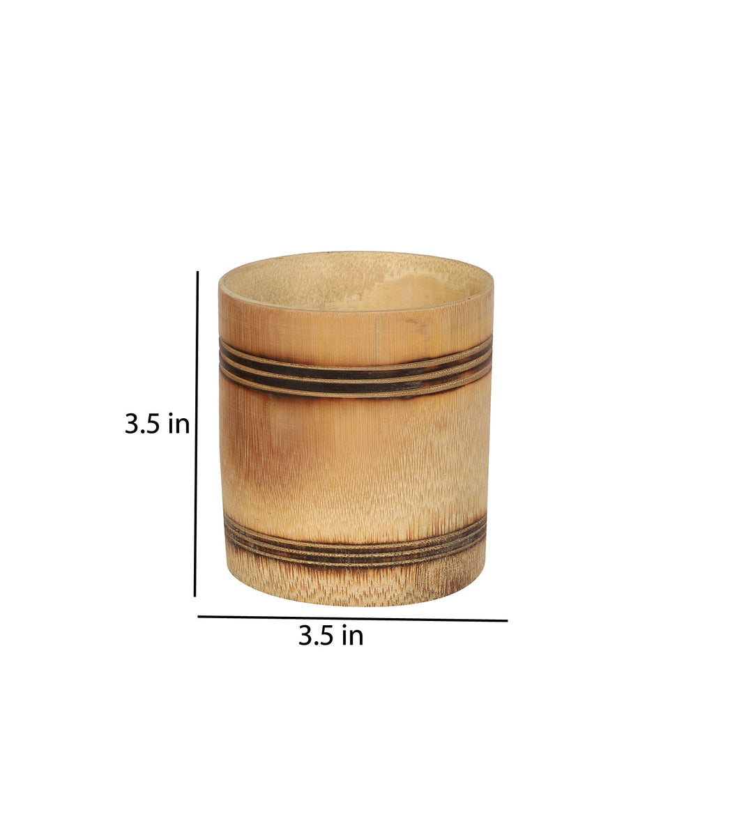 Silpakarman Bamboo Whiskey Glass | Smoke Finish