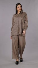 Gothilo Biscoff Linen Shirt & Pant Set