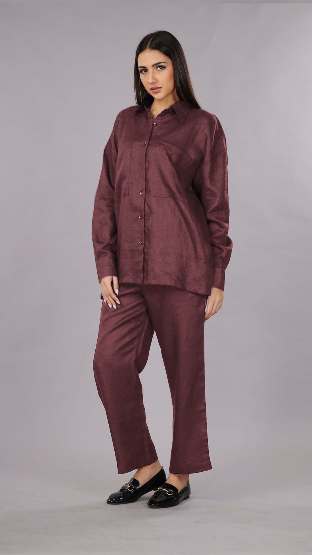 Gothilo Biscoff Linen Shirt & Pant Set