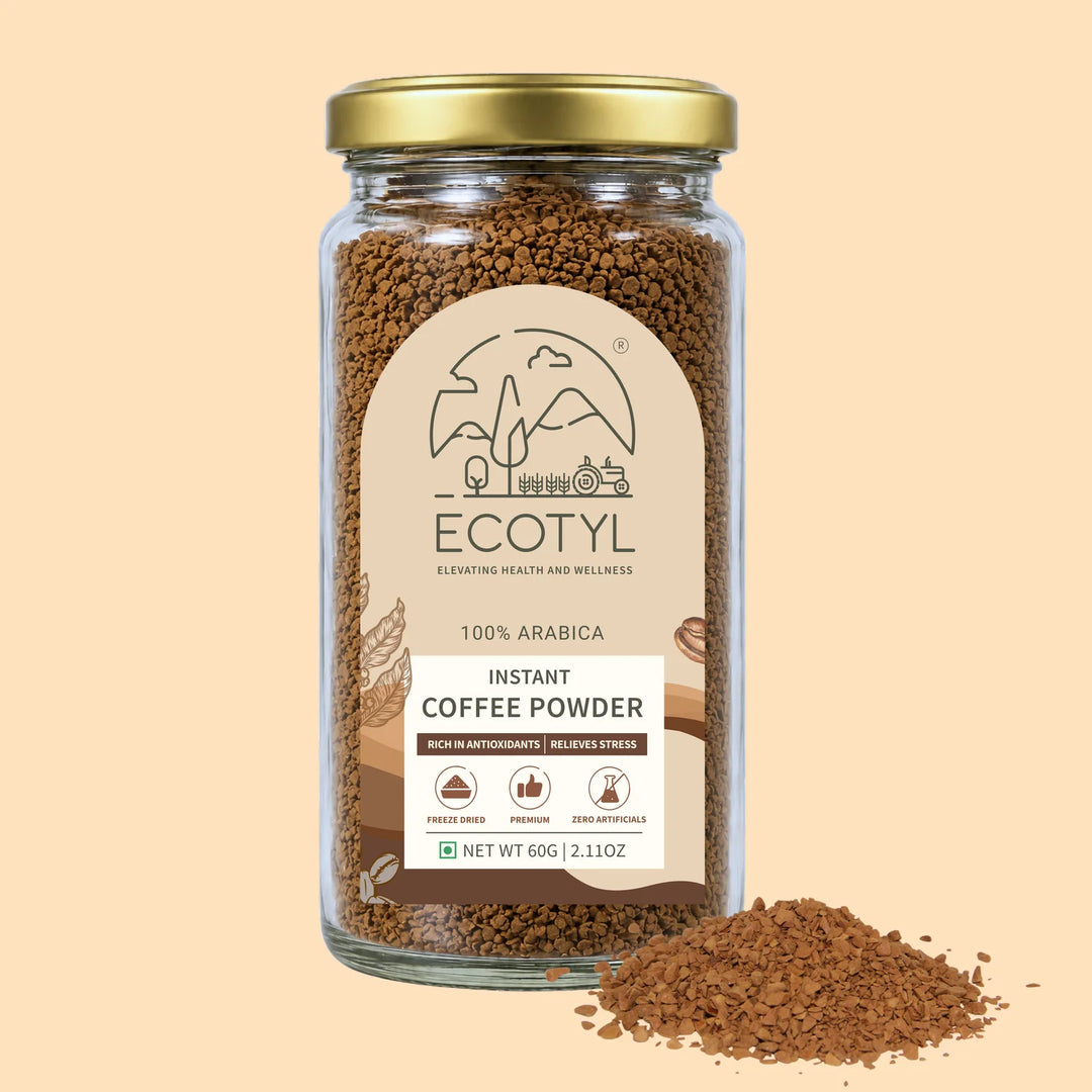 Ecotyl Instant Coffee Powder | Arabica Coffee | Freeze Dried | 60g