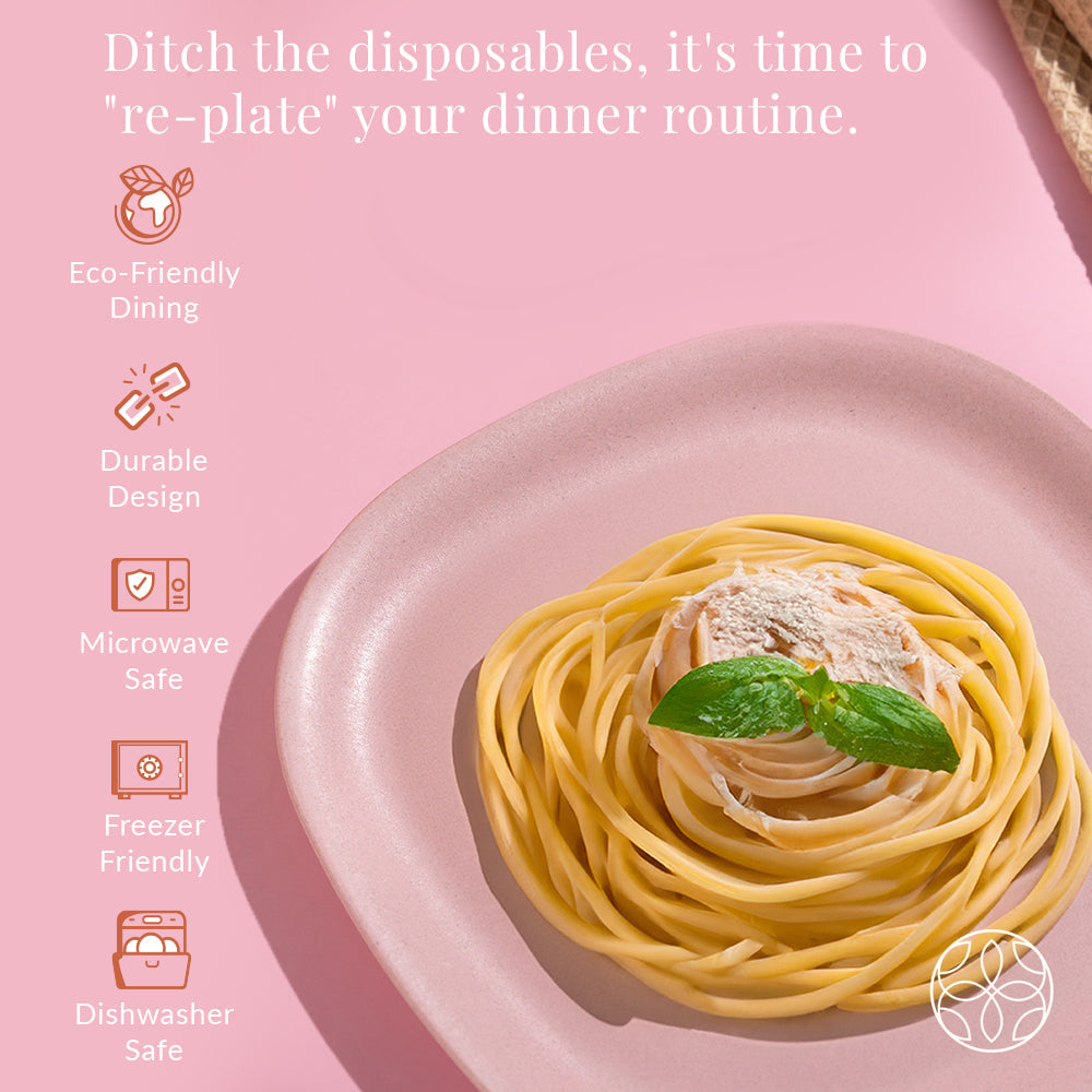 Irida Naturals Rice Husk and Bamboo Fiber Dinner Date combo