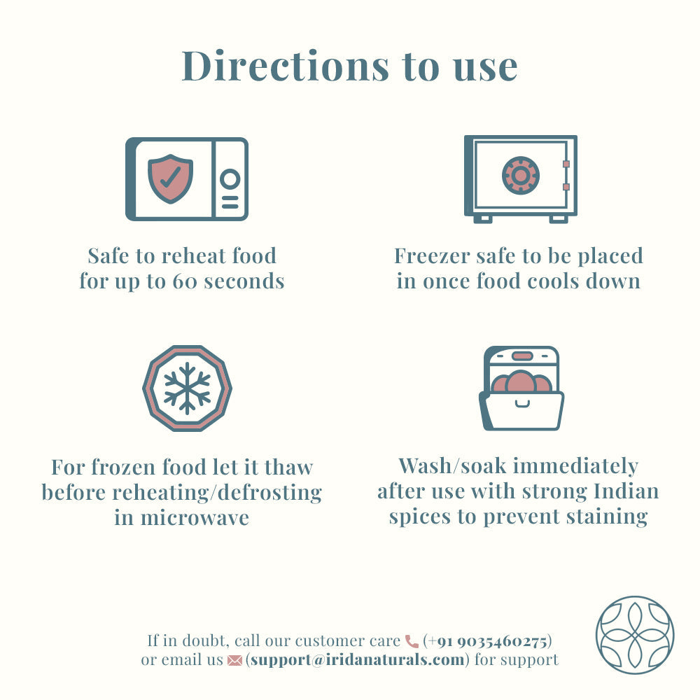 Irida Naturals Rice Husk and Bamboo Fiber Dinner Date combo
