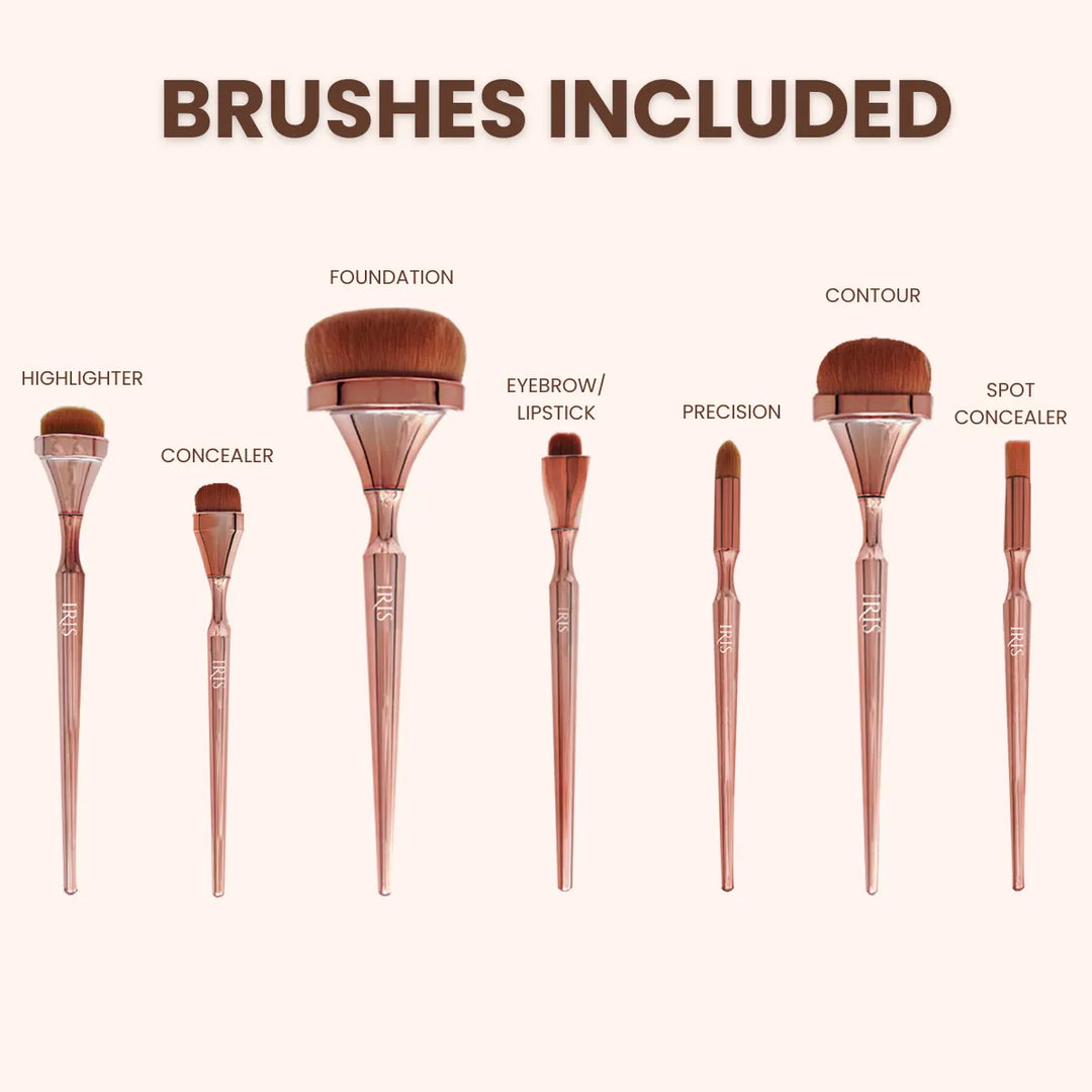 Iris Cosmetics Luminous Complete Brush Set | 14 Pieces