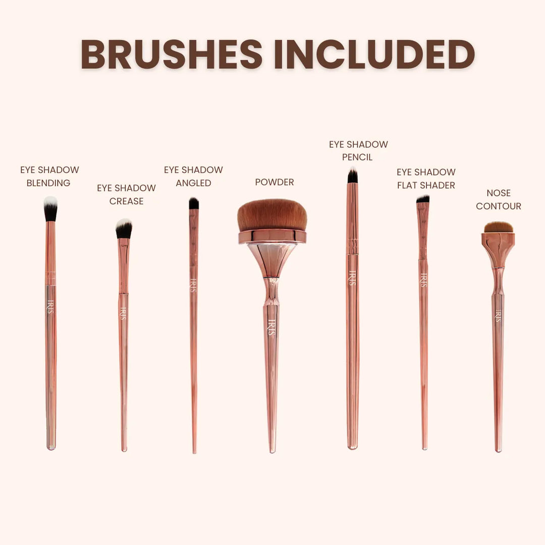 Iris Cosmetics Luminous Complete Brush Set | 14 Pieces