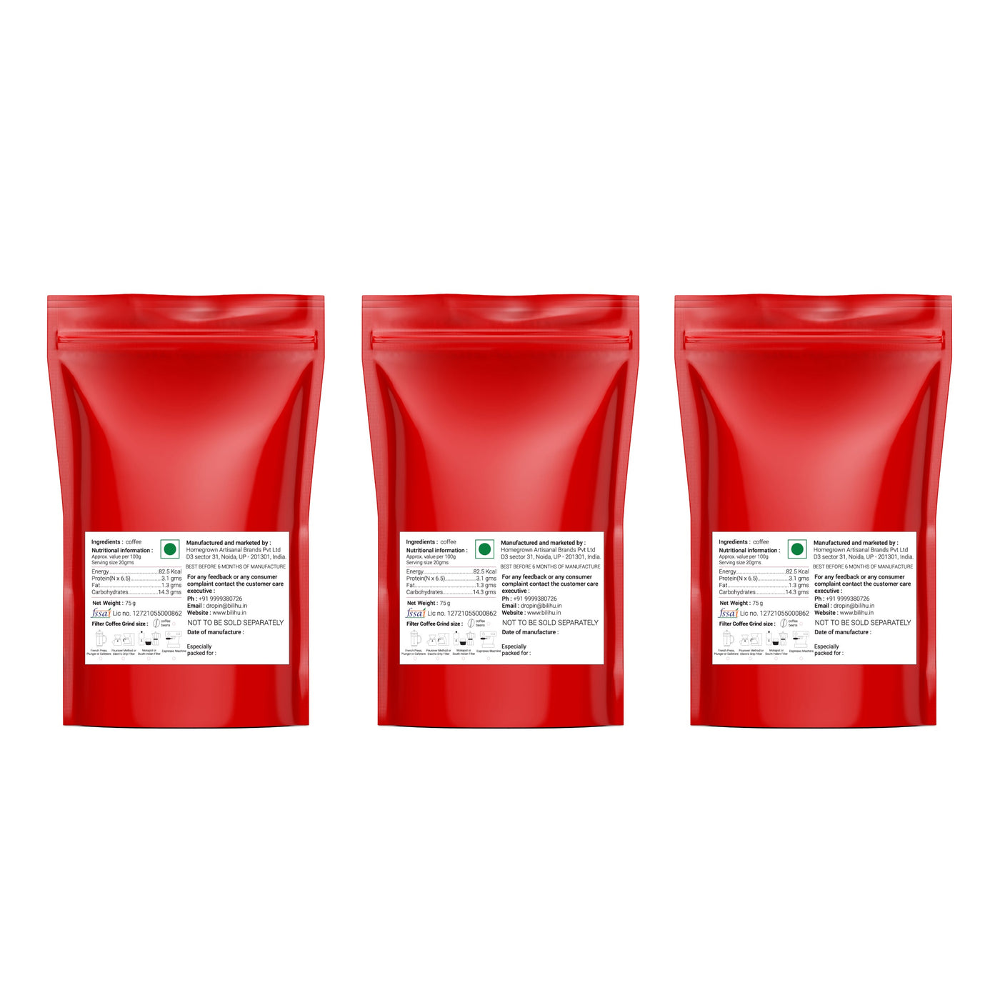 Iconic Indian coffee combo (pack of 3) | 225 Grams