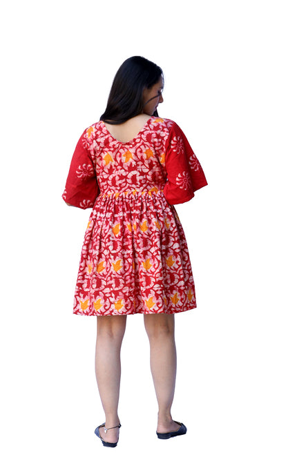 Agati Design Ila Lotus Red Tunic