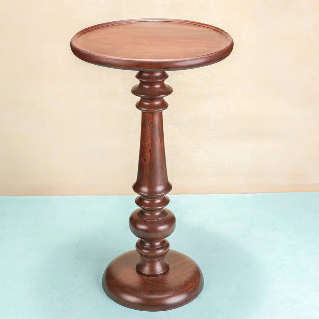 Ireka Homes Eclipse Wooden End Table – Handmade, Sustainable, Durable – Perfect for Living Rooms, Bedrooms, & Home Décor