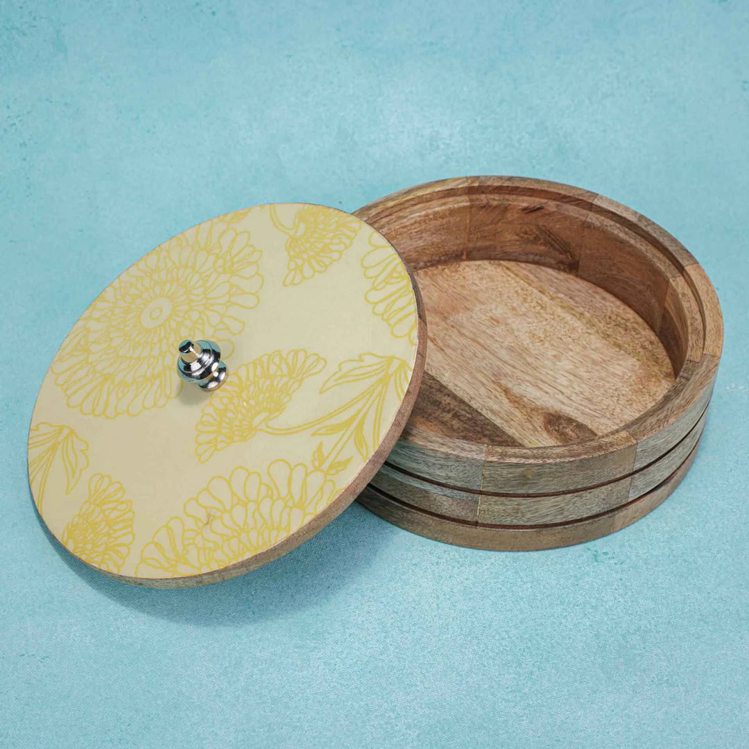 Ireka Home Patra Roti Box | Case Roti Dabba Server for Dining Table | Chapati Box for Kitchen | Roti Hot Pot with Lid