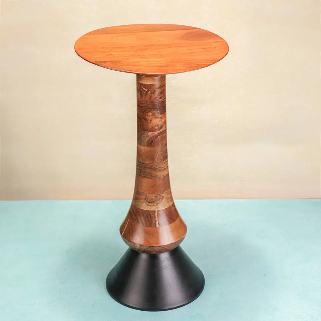 Ireka Homes Comet Wooden End Table – Handmade, Sustainable, Durable – Perfect for Living Rooms, Bedrooms, & Home Décor
