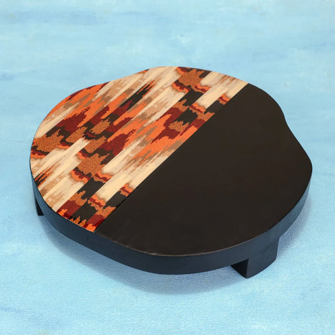 Ireka Home Chitram Multipurpose Trivet | Wooden Hot Pot Stand | Decorative Trivet for Kitchen, Dining & Pooja Decor