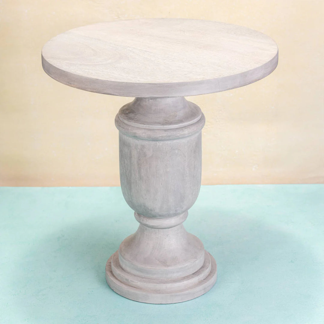 Ireka Homes Misty Wooden End Table – Handmade, Sustainable, Durable – Perfect for Living Rooms, Bedrooms, & Home Décor