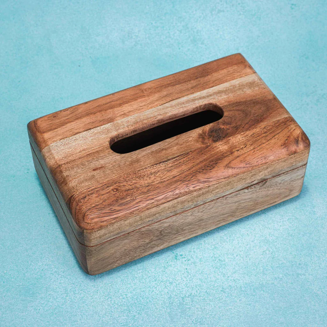 Ireka Home HoldnFold Tissue Box | Sustainable Napkin & Tissue Paper Holder | Eco-Friendly Tabletop Organizer for Dining Table & Kitchen