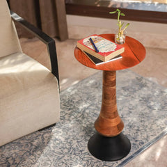 Ireka Homes Comet Wooden End Table – Handmade, Sustainable, Durable – Perfect for Living Rooms, Bedrooms, & Home Décor