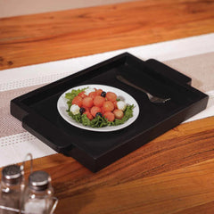 Ireka Homes Multi-Purpose Upahar Serving Tray – Premium Acacia Wood Tray – Decorative Kitchen Tray for Serving Food, Drinks, Coffee, and Cheese (16x10 inches)