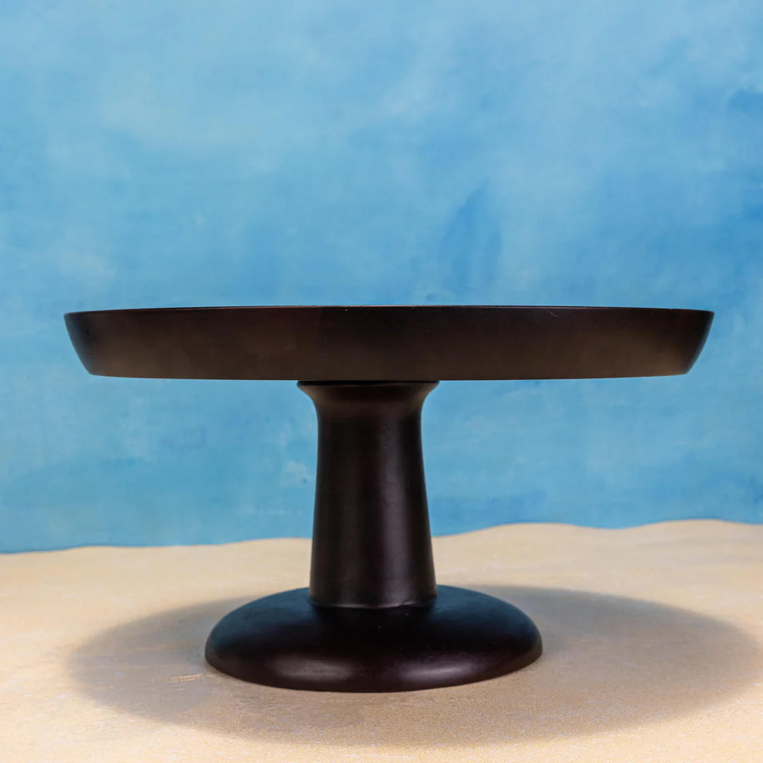 Ireka Homes Sakura Acacia Wood Cake Stand – Handmade, Sustainable, Foodsafe – Perfect for Cakes, Fruits, and Snacks