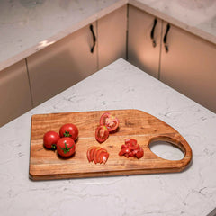 Ireka Homes Minze Acacia Wood Chopping Board - Handmade, Sustainable, Cut-Resistant - Perfect for Vegetables, Meat, Cheese & Serving