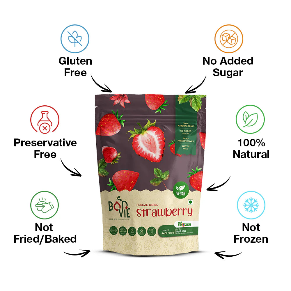 Bonvie Freeze Dried Strawberry - 40 grams