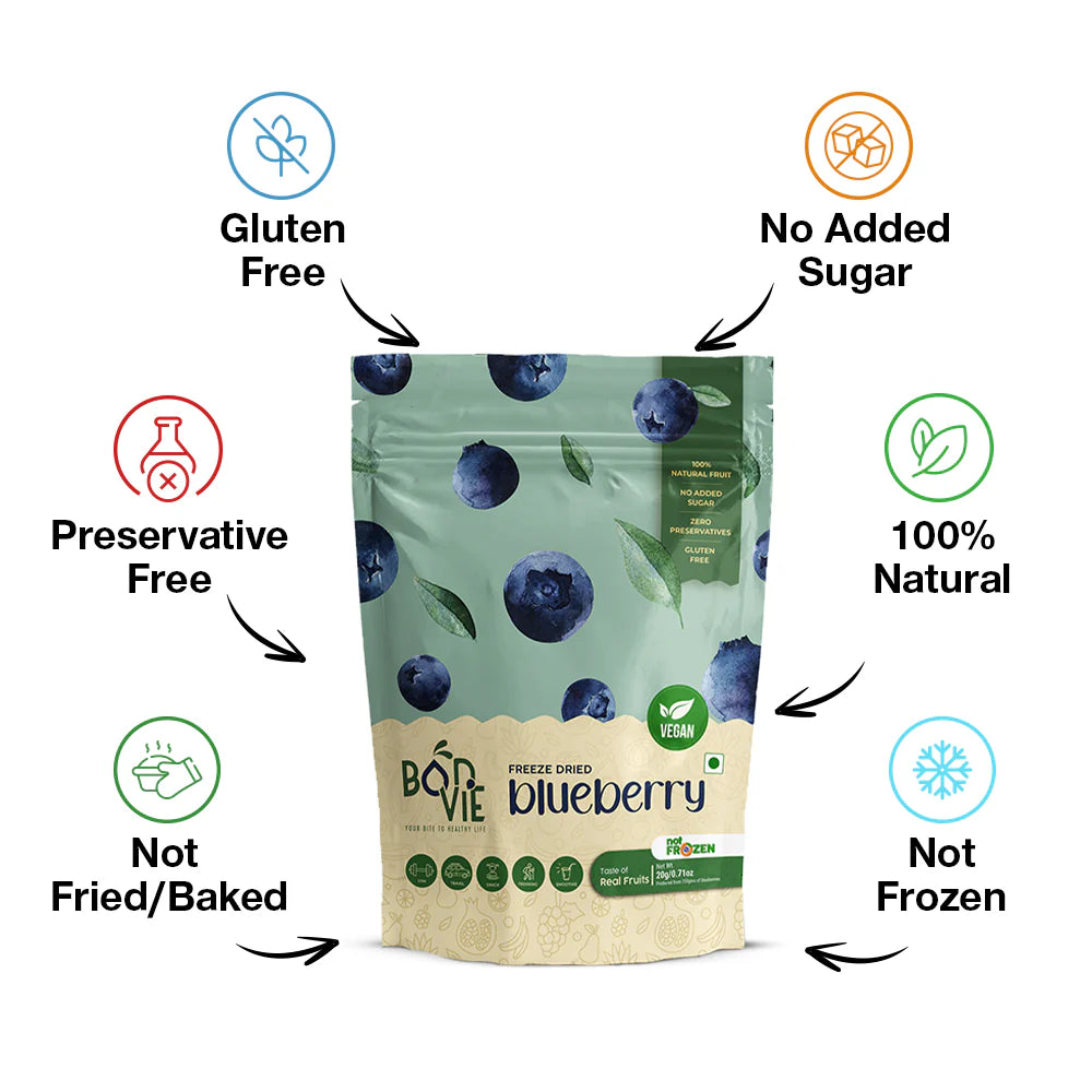Bonvie Freeze Dried Blueberries - 20 grams