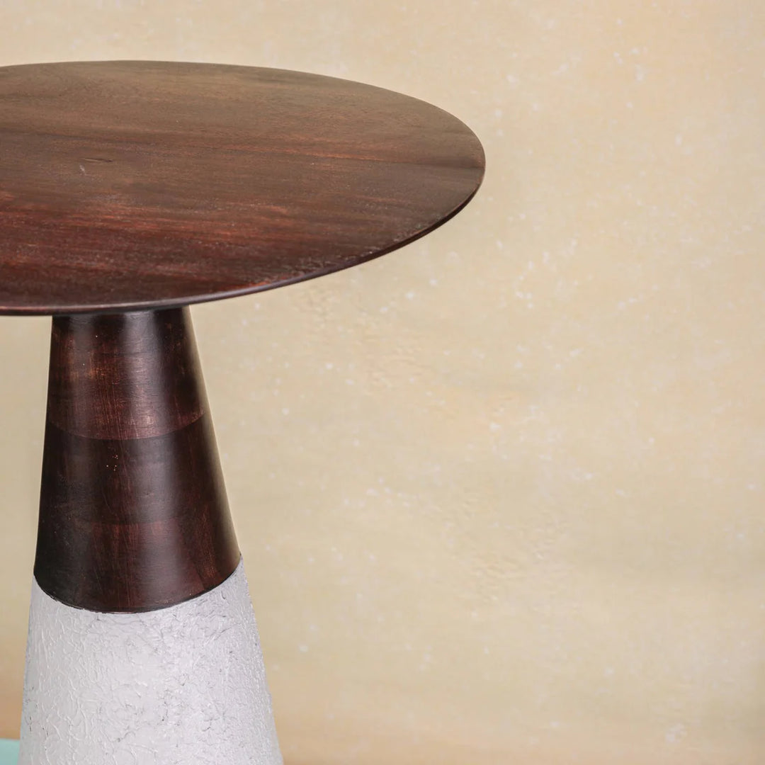 Ireka Homes Nova Wooden End Table – Handmade, Sustainable, Durable – Perfect for Living Rooms, Bedrooms, & Home Décor
