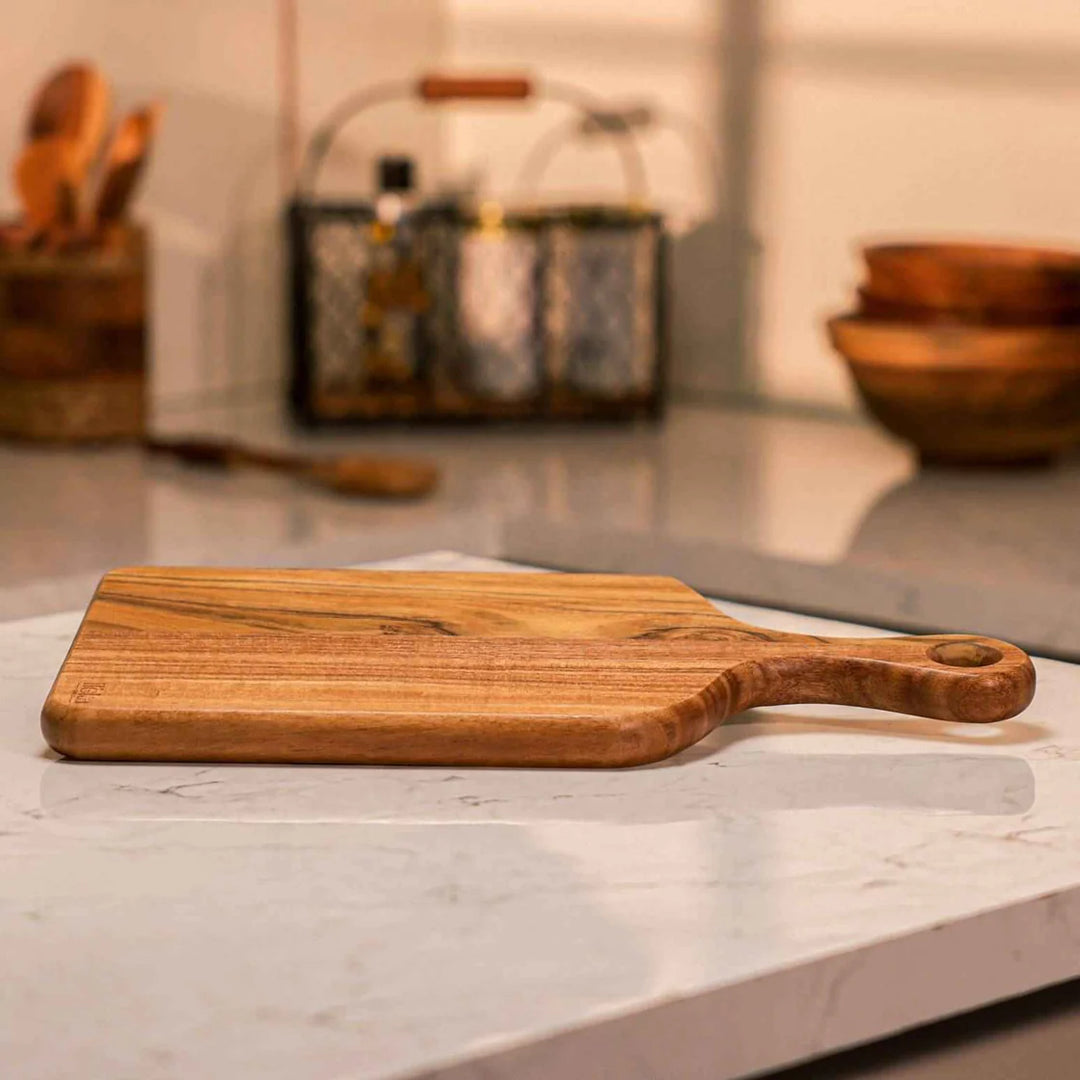 Ireka Homes Minlet Acacia Wood Chopping Board - Handmade, Sustainable, Cut-Resistant - Perfect for Vegetables, Meat, Cheese & Serving