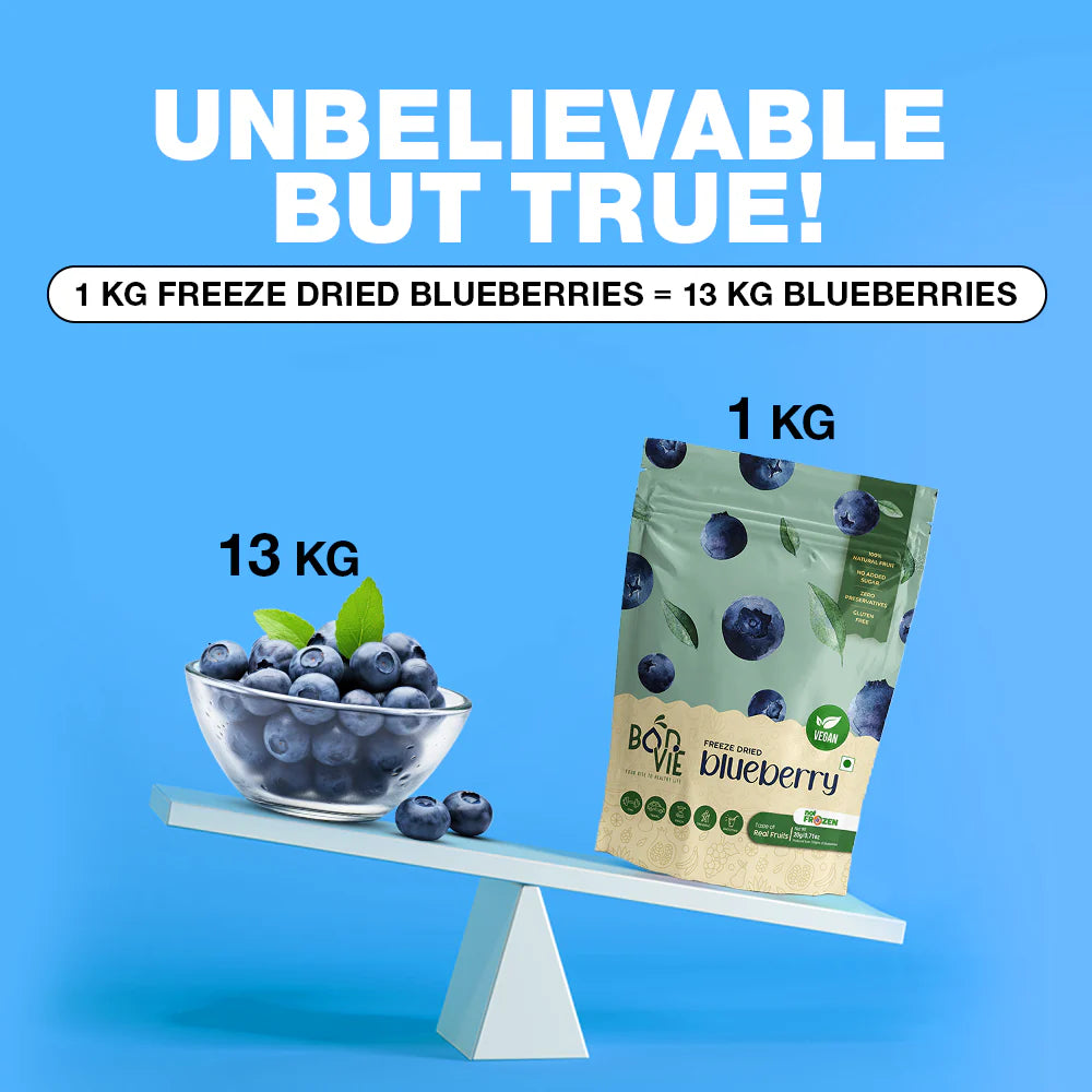 Bonvie Freeze Dried Blueberries - 20 grams