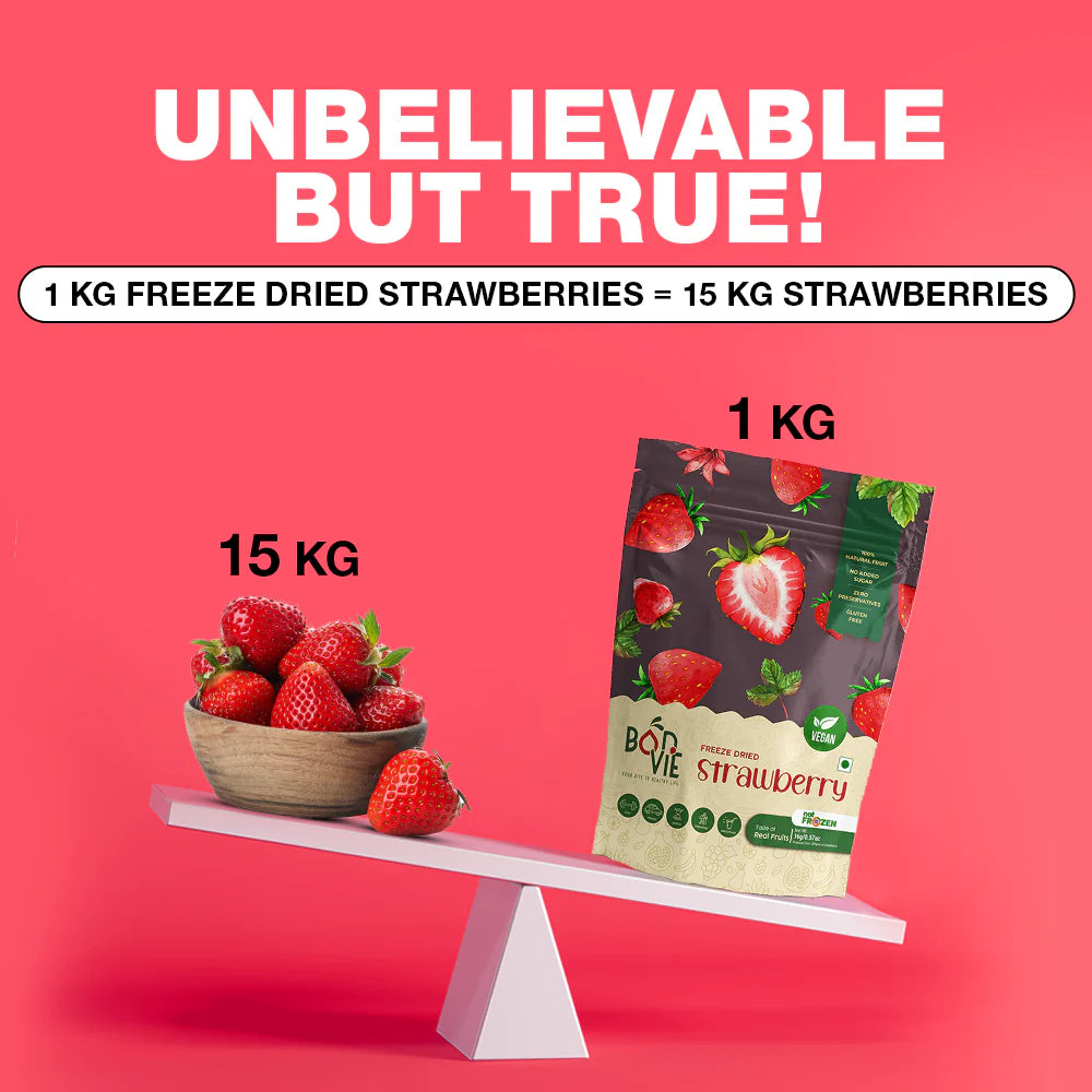 Bonvie Freeze Dried Strawberry - 40 grams