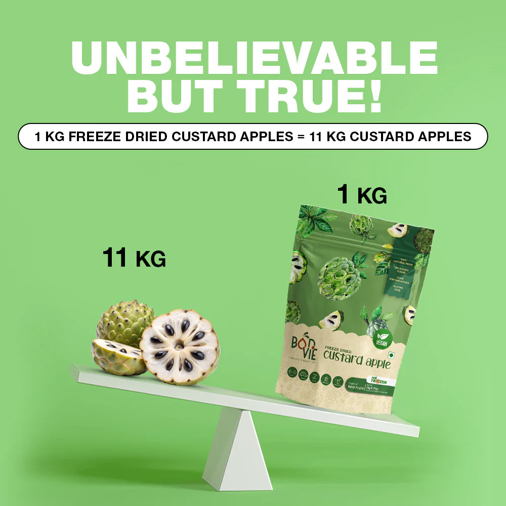 Bonvie Freeze Dried Custard Apple - 20 grams