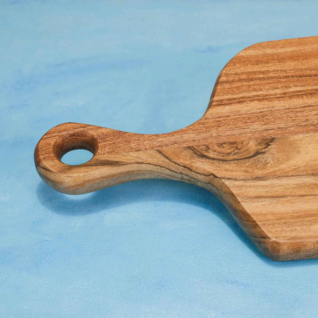 Ireka Homes Minlet Acacia Wood Chopping Board - Handmade, Sustainable, Cut-Resistant - Perfect for Vegetables, Meat, Cheese & Serving
