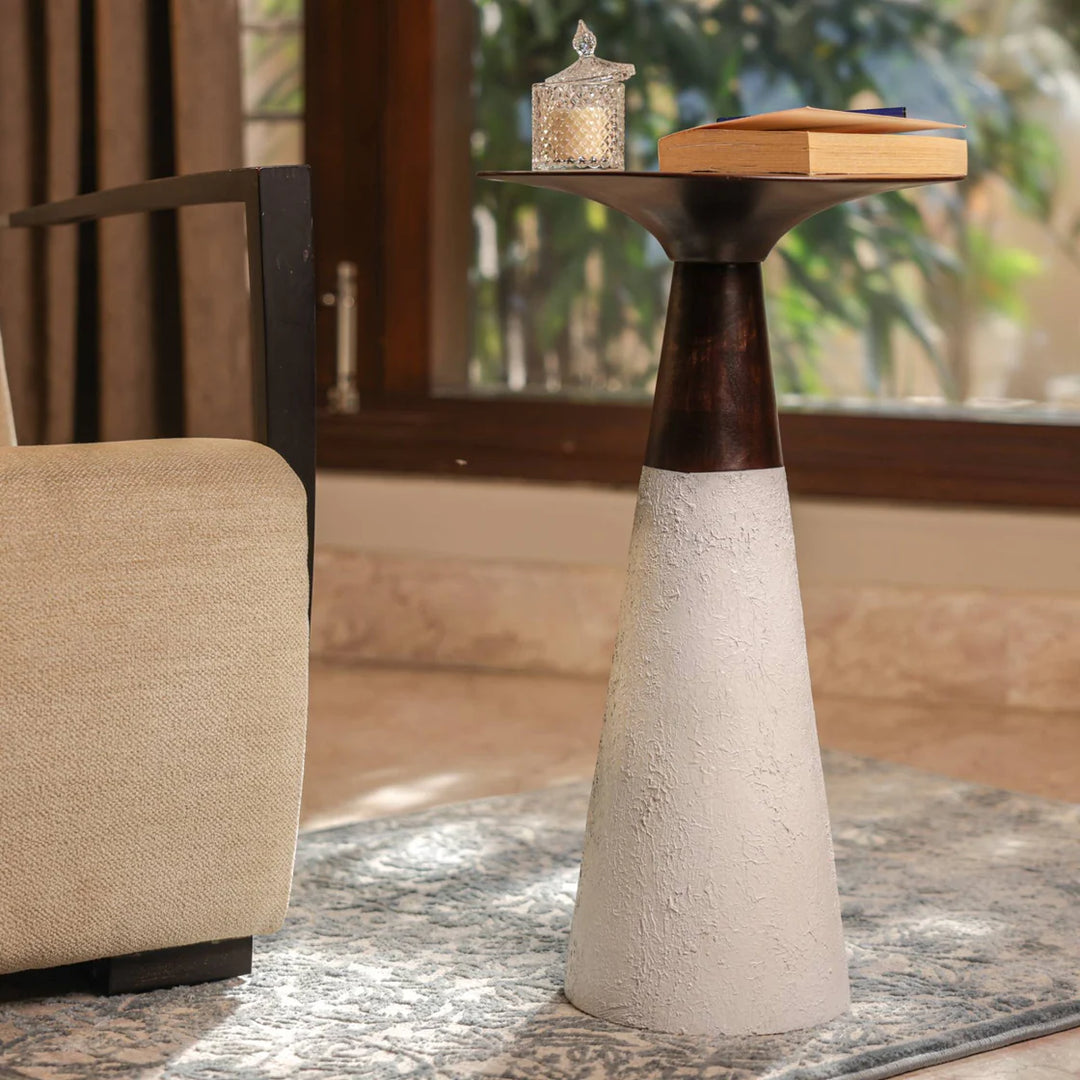 Ireka Homes Nova Wooden End Table – Handmade, Sustainable, Durable – Perfect for Living Rooms, Bedrooms, & Home Décor