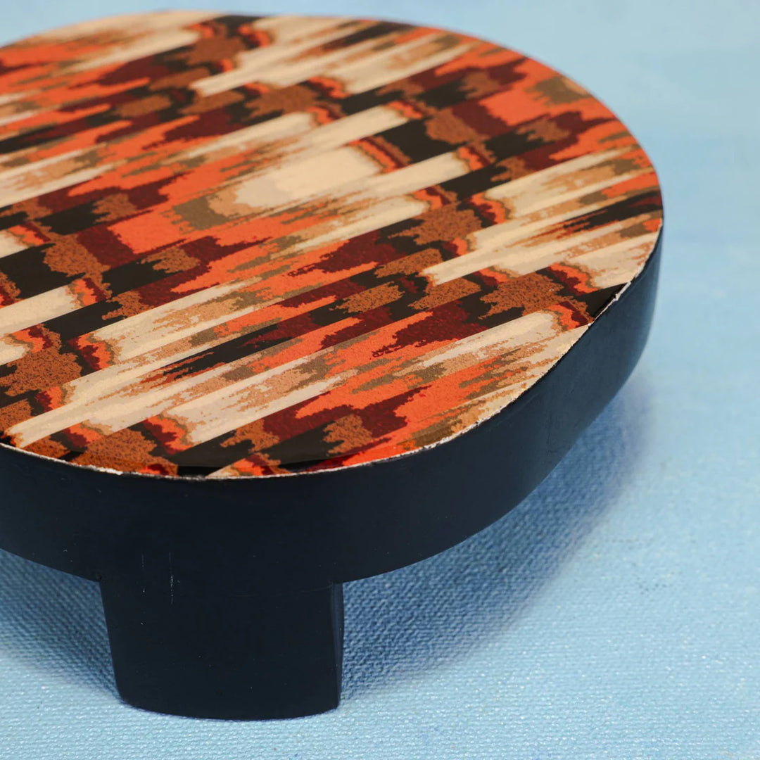 Ireka Home Rang Multipurpose Trivet | Acacia Wood Tabletop Trivet | Hot Pot Mat Stand with Enamel-Coated Wooden Legs | Kitchen & Dining Essential