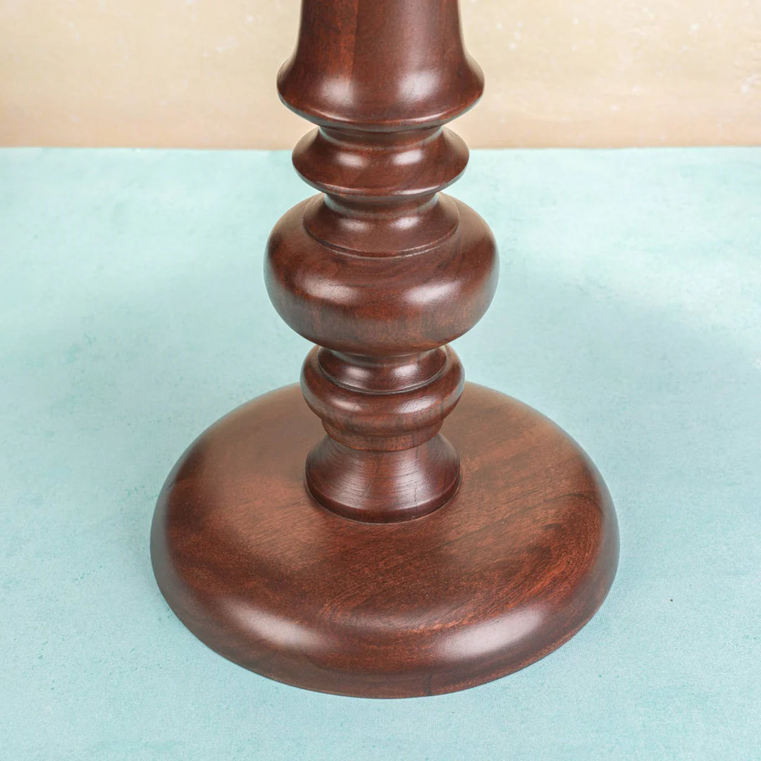 Ireka Homes Eclipse Wooden End Table – Handmade, Sustainable, Durable – Perfect for Living Rooms, Bedrooms, & Home Décor