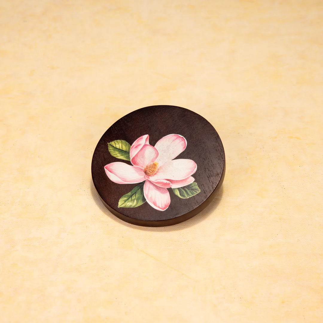 Ireka Homes Sakura Coaster Set – Acacia Wood – Ideal for Coffee Tables, Desks, & Gifting