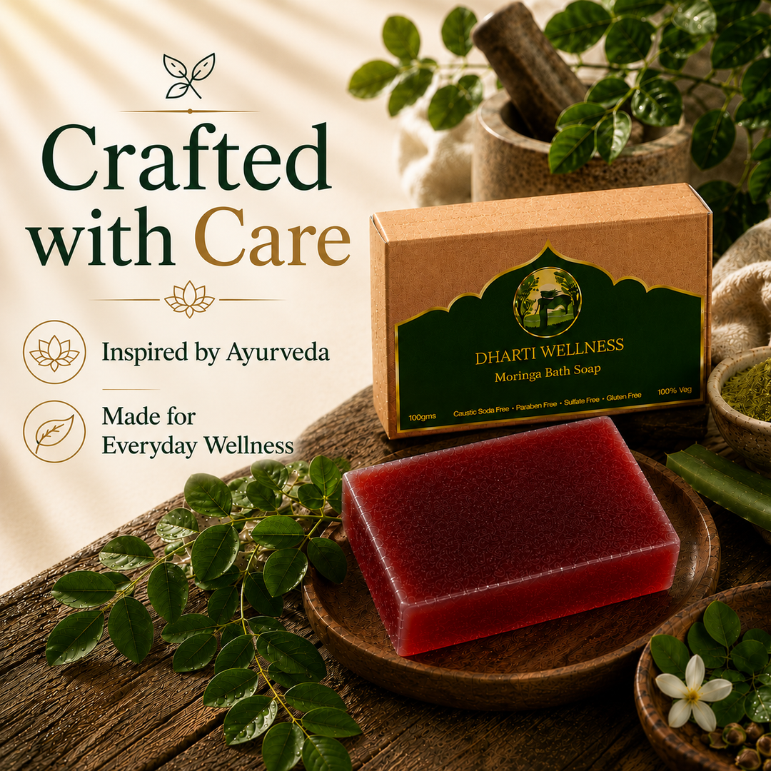 Moringa Bath Soap -  | Organic | Natural | Caustic - Soda Free | Dry Itchy Skin | Hydrating | Stress Relief