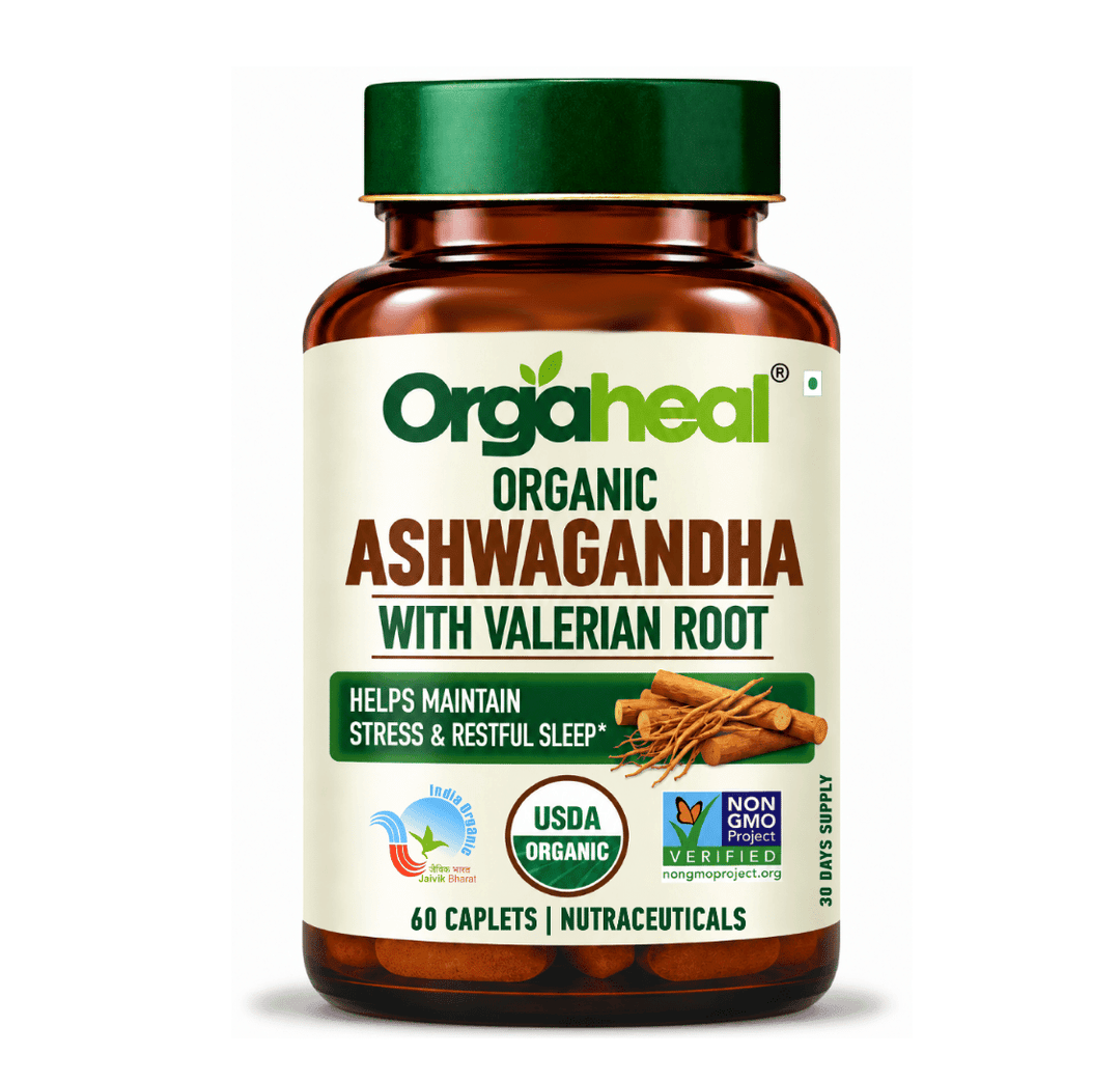 Organic Ashwagandha Caplets | 60 Caplets